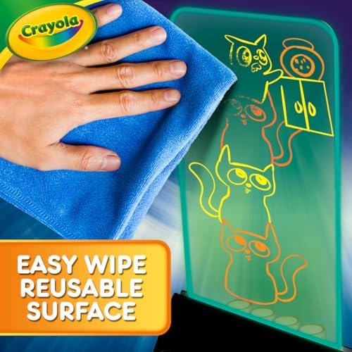 Crayola Multi-Color Light Board, Light Up Drawing Toy, Desk Toy, Doodle Pad, Glow Art, Gifts, Toys Boys & Girls, Ages 6, 7, 8 - Image 5