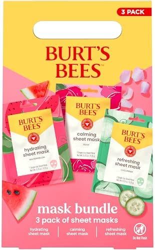 Burt's Bees Face Mask Bundle Set, 0.33 oz., Masks, 3 Count (Pack of 6) by BurtsBees