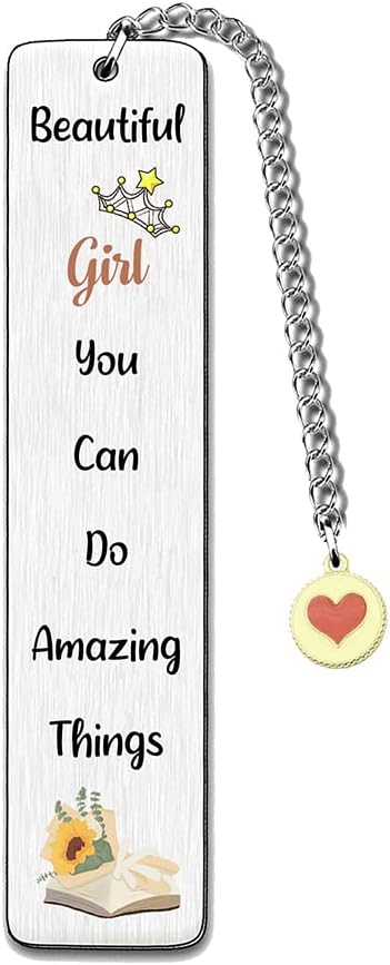 Bookmarks Women Daughter Sister Best Friend Graduation Inspirational Families Go to University Cousin Bookmark Appreciate Birthday Present Christmas Keepsakes Beautiful Girl You Can Do Amazing Things
