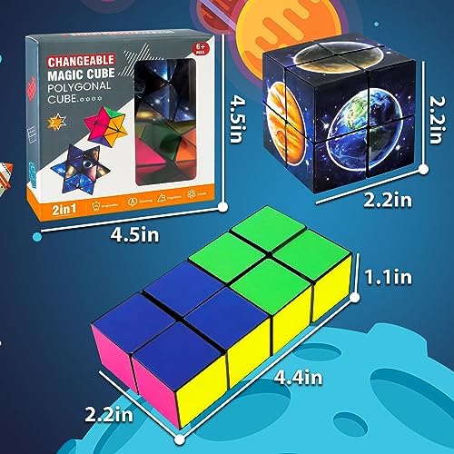 Luaxkpi 2 in 1 Infinity Cubes Fidget Toys for Kids Boys Girls Ages 8-13 - Image 6