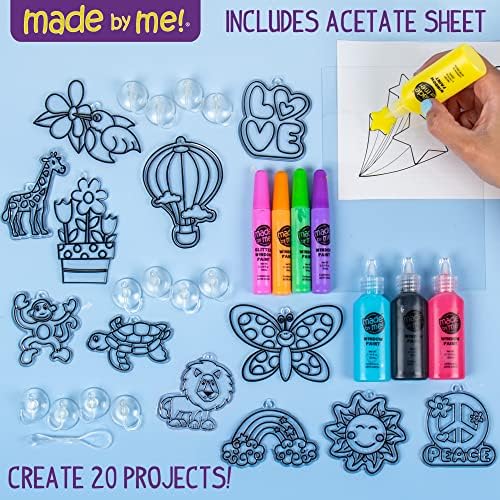Made By Me Create Your Own Window Art Kit, Suncatchers, Makes 20+ Projects - Image 2