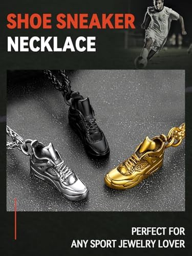 FaithHeart Sports Necklace for Men Women, Stainless Steel Gold Plated 3D Football/Soccer/Basketball/Volleyball Pendant Jewelry with Delicate Gift Packaging - Image 5