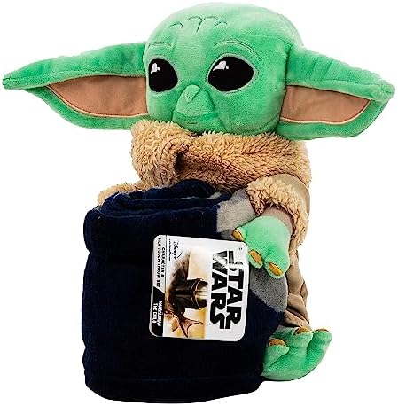 Northwest Star Wars: The Mandalorian Dark Hover Character Hugger Pillow & Silk Touch Throw Blanket Set, 40" x 50" - Image 2