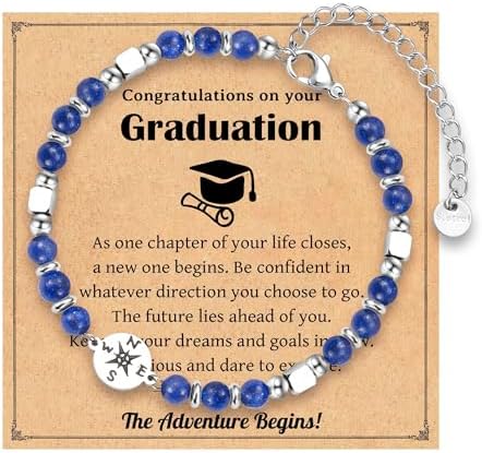 2026 Graduation Gifts for Women Her, Compass Bracelet for Girls Women by IKIATY