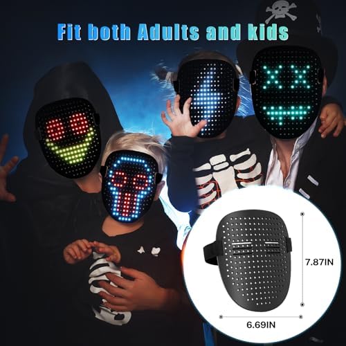 Mr.Pang LED Light Up Mask with Gesture Sensing, Kids Toys Gifts for Boys - Image 5
