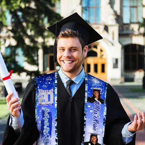 Custom Graduation Stole for Class of 2026 Personalized Unisex Graduation Sash Unique Gifts for Him Her - Image 4
