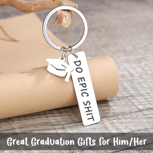 Quietsun Unique 2026 Graduation Gifts Her/Him - Meaningful/Funny Keychains with Graduation-Cap-Shape Box - Image 5