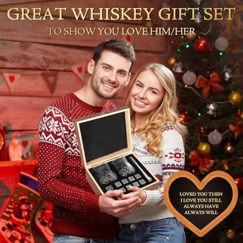 Xgunion Whiskey Stones Gift Set with 2 Glasses Stones & Coasters - Image 6