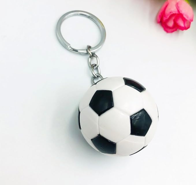 Mini 3D Soccer Sports Fan Keychains World Cup Backpack Pendant - Car Keychain Men's Toy Cool Football Birthday Gifts