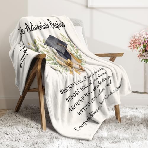 Niyewsor Graduation Gifts, Funny Graduation Blanket for Her/Him, Soft Throw - Image 7