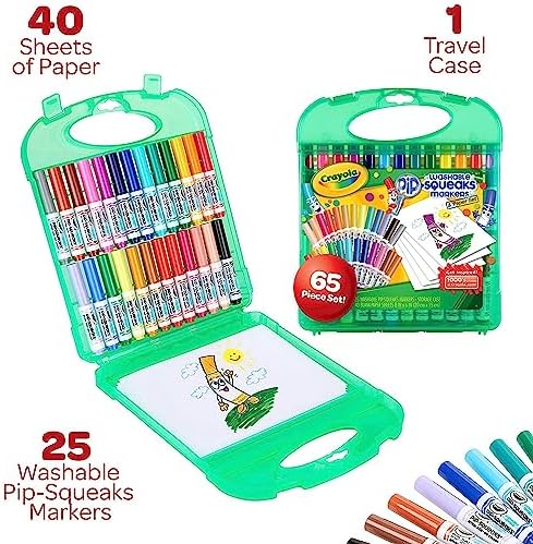 Crayola Pip-Squeaks Washable Markers 65ct, Coloring Art Supplies for Kids - Image 6