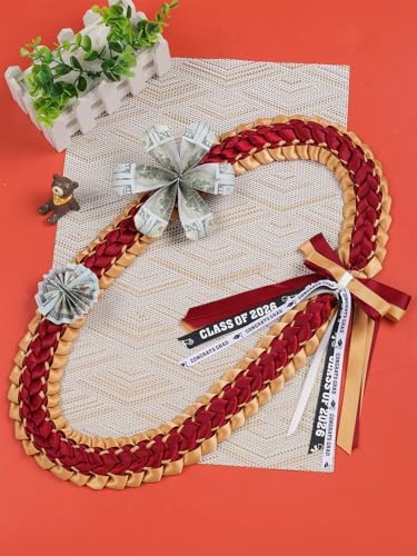 TFTAFAN Graduation Leis and Graduation Honor Cords Class of 2026 Graduation Ribbon Lei Graduation Necklace Braided Necklaces gift for Student Gifts Party Supplies - Image 3