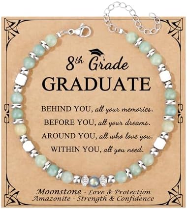 Gifts for Women Moonstone Bracelet, Amazonite Imperial Jasper Bracelets by Joycuff