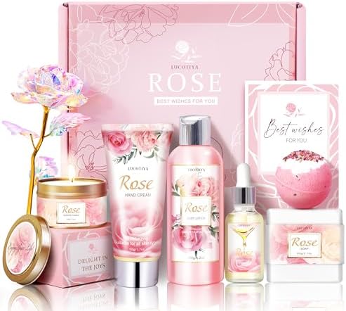 Gifts for Women, Happy Birthday Gifts for Women with Rose Self Care Gift by LUCOTIYA