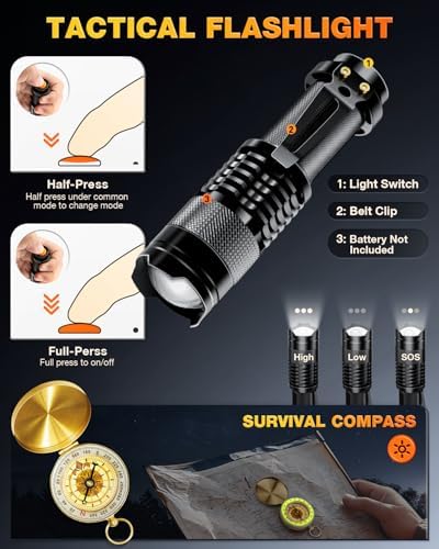 Gifts for Men-Christmas | 21-in-1 Survival Gear & Camping Accessories | Fishing & Hunting Equipment | Unique Birthday Gift for Husband, Dad | Stocking Stuffers & White Elephant Party Gifts - Image 6