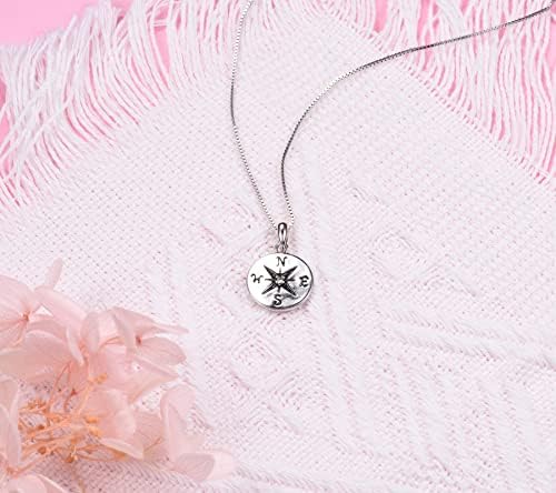 EPIRORA Graduation Gifts 2026 for Her, Sterling Silver Compass Necklace for Women, High School College Class of 2026 Graduation Inspirational Jewelry Gifts - Image 5