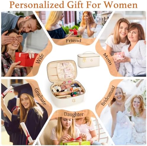 Personalized Makeup Bag Gifts for Women Travel Cosmetic Case - Image 2