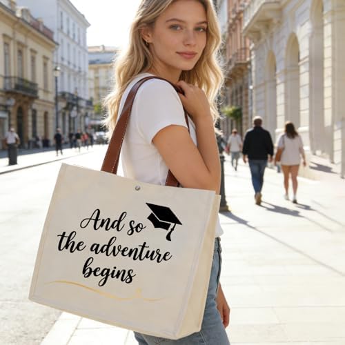 Lukeline 5 Pcs Graduation Gifts for Women,Practical Graduation Gift Include Tote Bag, Makeup Bag, Mug, Keychain, and Bracelet for College,High School Grads, Graduation Gifts Set for Her with Box - Image 2