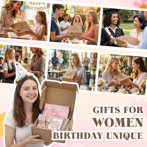Birthday Gifts for Women, Happy Birthday Gift Box, Pink Floral - Image 2