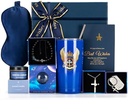 JOYOFUN Father’s Day Gift for Dad, Birthday Gifts for Men,Blue Man Premium Gifts Basket Ideas Set for Him,Men's Birthday Gift Box Presents for Dad,Husband,Brother,Son, Boyfriend,Male Friend by JOYOFUN