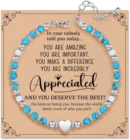 Inspirational Gifts Bracelets for Women, Healing Natural Stone Bracelets by ZOKCC
