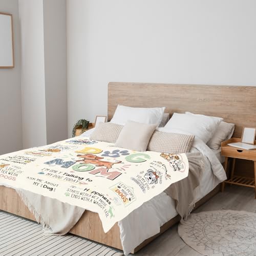Wxiben Dog Mom Gifts for Women - Mothers Day Dog Mom Gift Blanket for Dogs Lovers Birthday for Dogs Owners Soft Flannel Throw Blanket for Mother Bed Couch Sofa Home Decor 60x50 Inches - Image 4