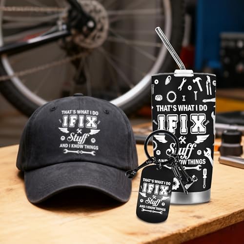 Fix Stuff Gifts for Men, Travel Tumbler Gift Set for Dad and Coworkers - Image 4