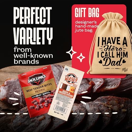 Jerky Basket Gift for Dad - Beef Jerky Dad Gifts & Dad Birthday Gift - Image 3