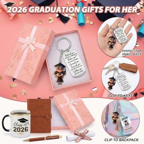 sewrung Class 2026 Graduation Gifts - Keychain for Her Girls Him Boys High School College Kindergarten Preschool - Image 5