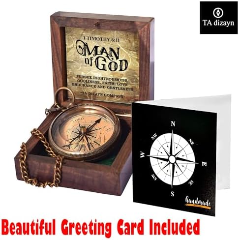 For I Know The Plans I Have For You, Jeremiah 29:11, Solid Brass Directional Engraved Compass, Baptism Gifts for Boys Girls, First Communion, Christian Gifts for Men, First Confirmation Gifts for Boys - Image 4