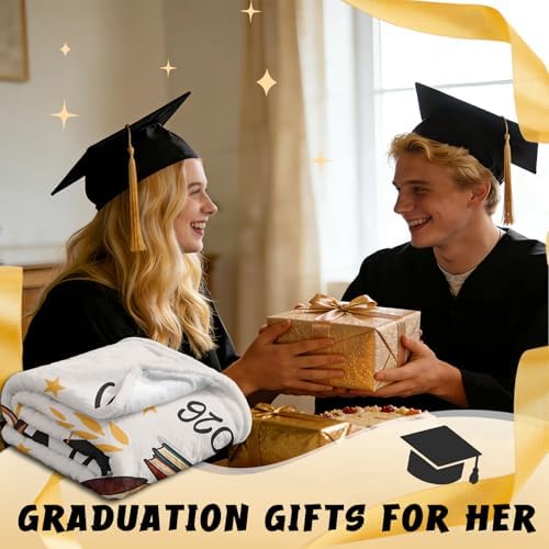 2026 Graduation Gift for Her, Graduation Throw Blanket 60"x50" - Image 2