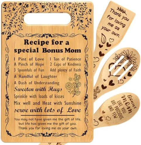 Great Gifts for Bonus Mom from Daughter Son Dad Best Bonus Mom Ever Gifts by TuSuQing