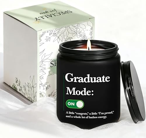 2026 Graduation Gifts for Her Him, Congratulations Grad Decoration for Women Men, Graduate Presents for Masters Degree High School College PHD Nurse, 7oz Funny Lavender Scented Candle, Style-K by Amzsudy