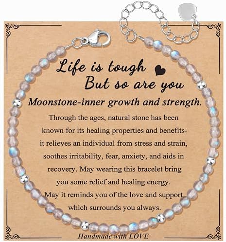 JoycuFF Moonstone Bracelet Christmas Birthday Valentines Gifts for Women by Joycuff