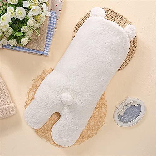 Nunibum Baby Swaddle Blanket Boys Girls Cute Bear Plush Essential Receiving Blanket Ultra-Soft Newborn Registry Sleeping Wraps for Infant 0-6 Months - White - Image 3