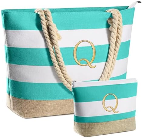 YOOLIFE Beach Bags for Women - Travel Canvas Beach Tote, Pool Waterproof Bag, Travel Essentials, Gifts for Women Birthday by YOOLIFE