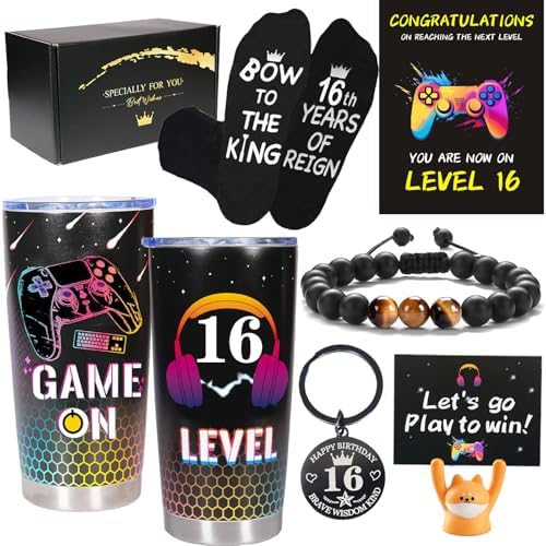 Carselage 16 Year Old Boy Gifts, 16th Birthday Gifts Decorations for Son by Carselage