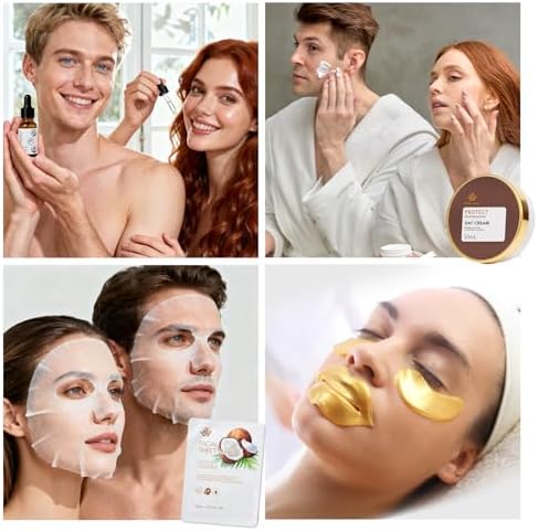 Coconut 23 Pcs Facial Skin Care Kit For Women & Men, Self-Care Gift Set - Image 2