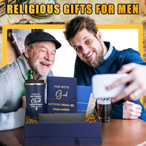 6 Pcs Christian Gift Set for Men Inspirational, Blue - Image 5