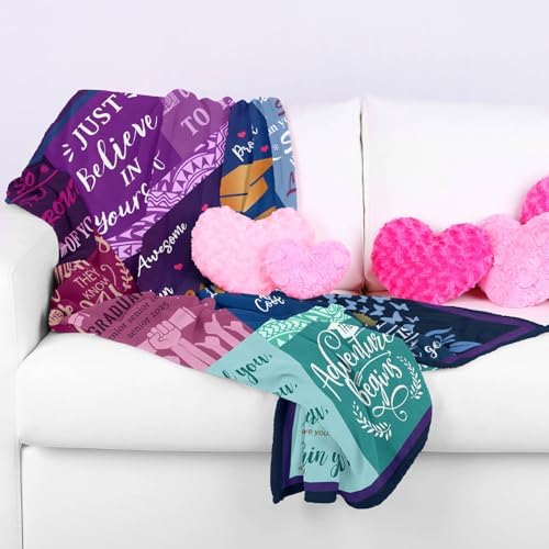 Graduation Gifts Blanket - 2026 High School College Graduation Gifts for Her Him - Class of 2026 Throw 50" X 60" - Image 3
