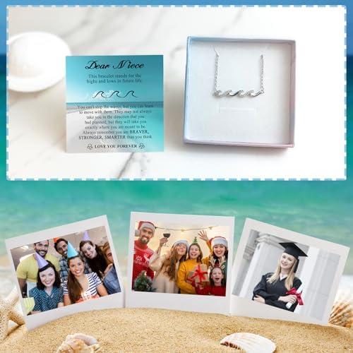 Gifts for Women, Cool Waves Bracelet Christmas Birthday Gift for Happy Birthday 21st, 30th, 40th, 50th, 60th Birthday Gift Ideas for Women Ladies Bestie Friend Sister Mom Daughter Wife Grandma - Image 5