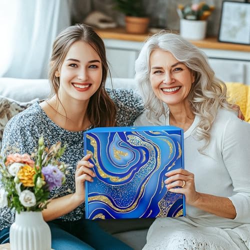 Gifts for Women, Luxury Birthday Gifts for Mom Sister Girlfriend Grandma Bestie Daughter Her, Self Care Relaxing Spa Gift Basket, Care Package, Anniversary Gift Set(Blue) - Image 6
