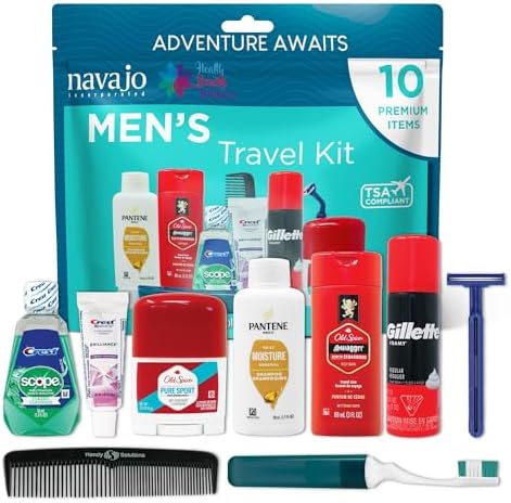 Handy Solutions 10 Piece Resealable Men's Travel Kit by HandySolutions