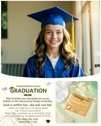 Eryuor Christian Happy Graduation Gifts-Mustard Seed Necklace Religious Graduation Gifts for Girls Women Her - Image 5