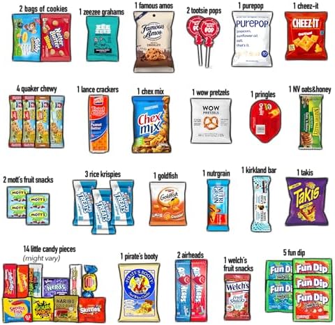 CRAVEBOX Snacks Box Variety Pack Care Package (45 Count) Halloween Treats Gift Basket Adults Kids Grandkids Guys Girls Women Men Boyfriend Birthday Cookies Chips College Student Office - Image 3