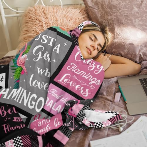 Flamingo Gifts Blanket 80"x60", Pink Flamingo Gifts for Women Girl Unique, Flamingos Decor, Christmas Birthday Gift Ideas for Flamingos Lovers - Image 6