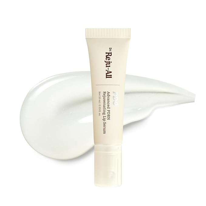 Dr. Reju-All Advanced PDRN Rejuvenating Lip Serum – Hydrating Lip Balm with Lipozip PDRN for Glowy, Dewy Lips – Gentle Excoliating & Smoothing Lip Moisturizer – Hibiscus & Lactic Acid – 0.3 Fl Oz