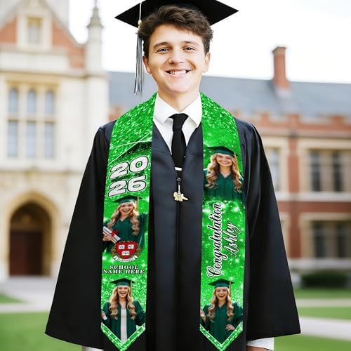 D-Story RN Graduation Stole Custom Nursing Stole Registered Nurse BSN MSN Graduation Sash Class of 2026 - Image 7