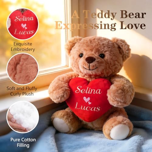 Personalized Teddy Bear, Custom Bear for Kids Couples Girlfriend - Image 3