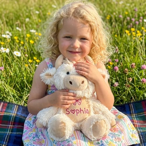 Personalized Cow Stuffed Animal with Embroidery Name, Cow Plush Toys - Image 6